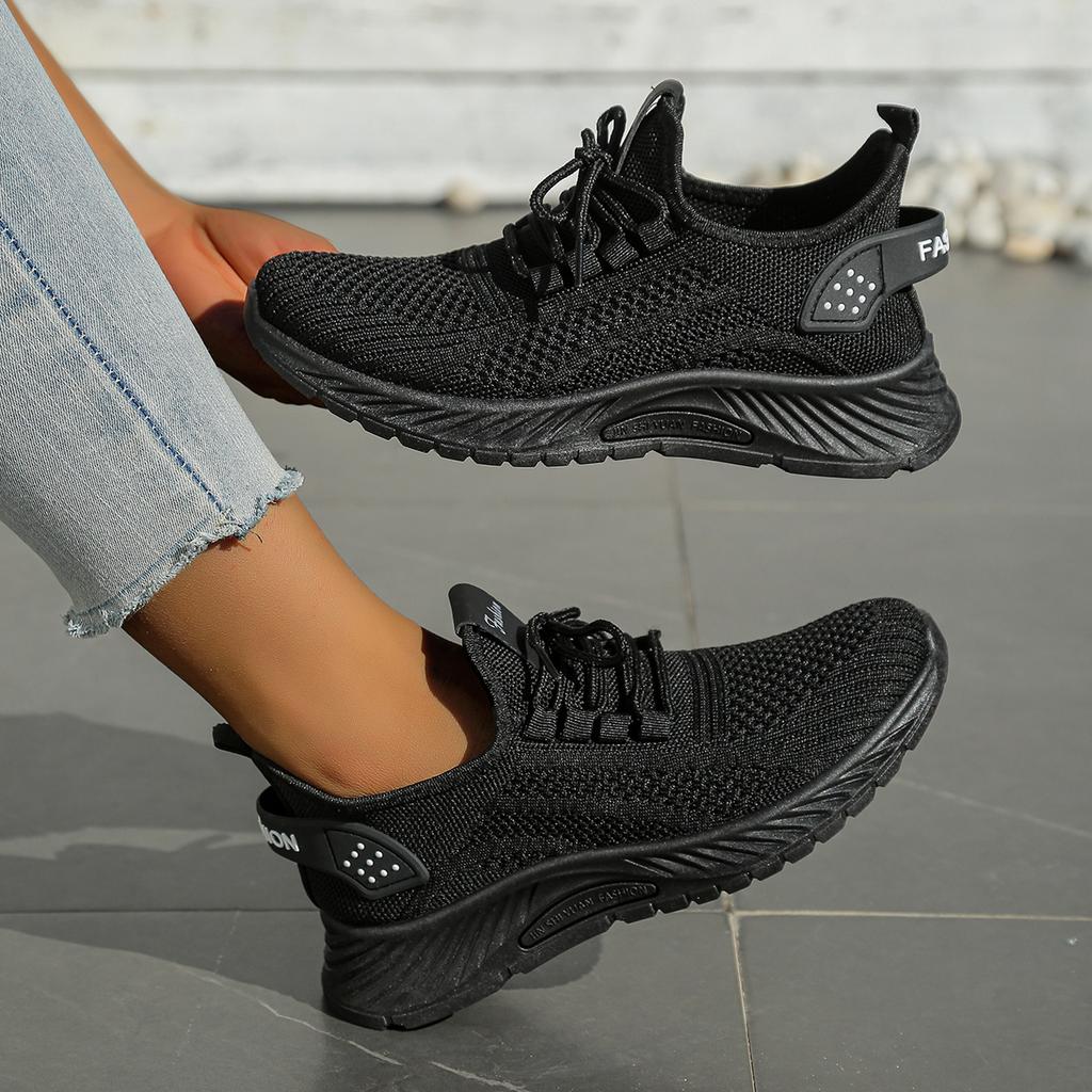 Women Shoes Casual Sneaker Fall Fashion Leisure Sports Single Shoes Trend Fly Weaving Sneakers