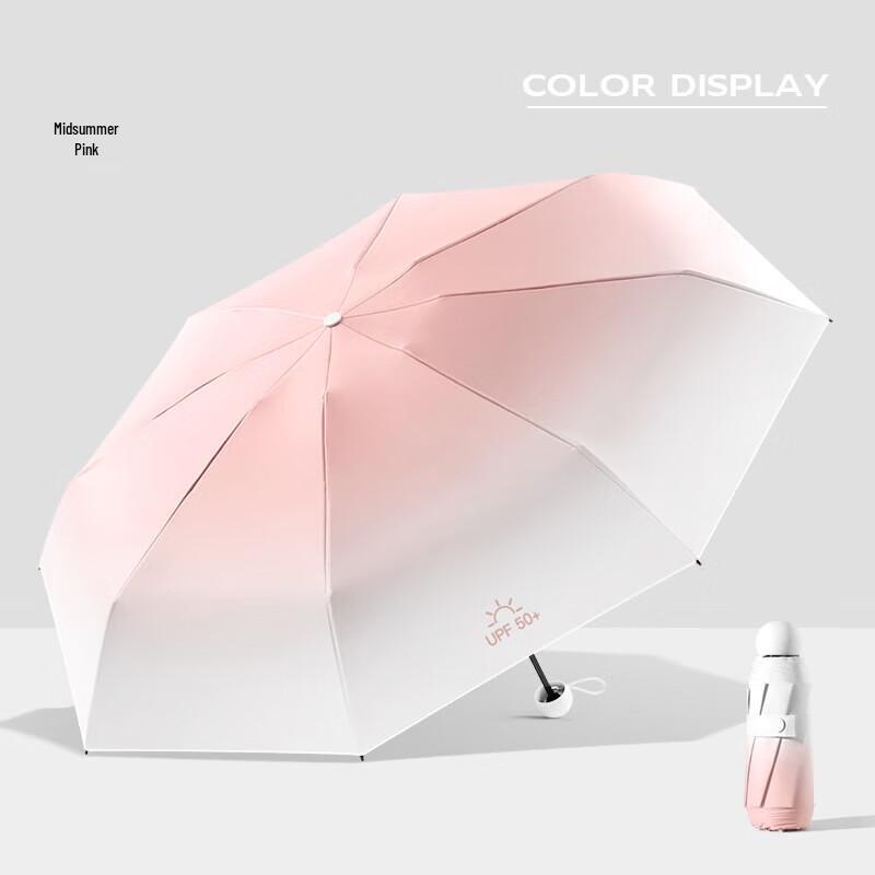 MAYDU 5-Fold UV Sun & Rain Capsule Umbrella