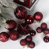 Xiyin 48-Piece Irregular Christmas Balls Set (4, 6, 8 cm) - Boxed Holiday Ornaments