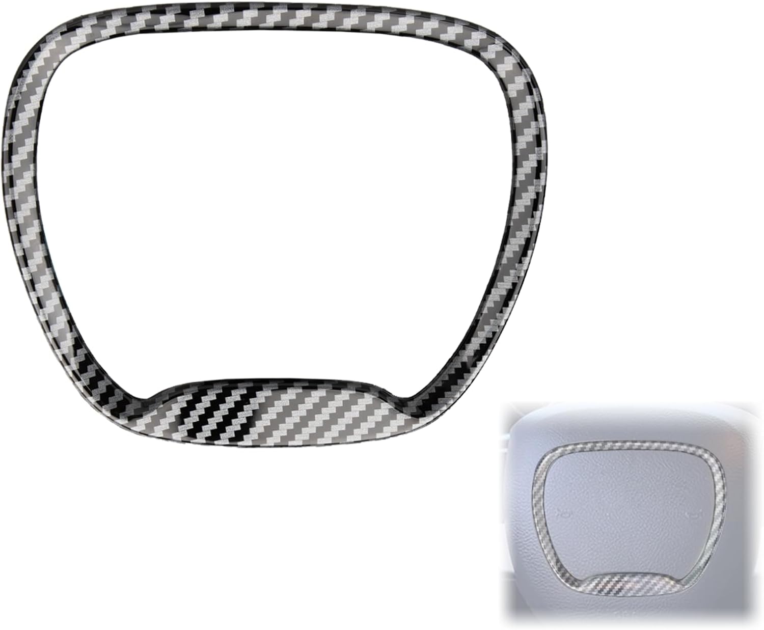 

Накладка на рамку кнопки управления рулевым колесом, совместимая с Dodge Challenger Durango 2015-2025, аксессуары для украшения салона автомобиля (черный)