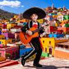 Ethnic Mexican Childrens Dance Attire With Printed Design And Long Sleeve For Stage Use