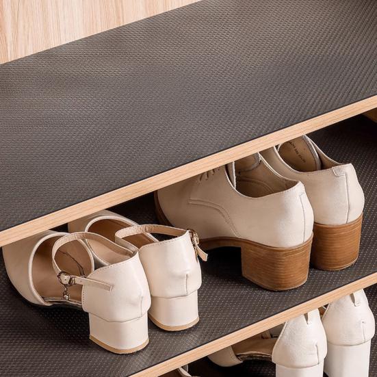 Yousheng Clear Cabinet Liner Mat Thick EVA Non-Slip Shelf Drawer Liner Waterproof Oil-Proof Shelf Liner for Kitchen Bathroom Shoe Cabinet