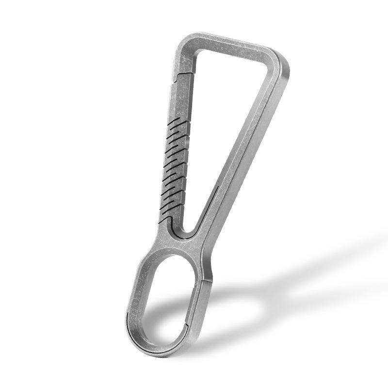 Creative Titanium Alloy Belt Buckle Keychain Outdoor Tool EDC Men's Waist Hanging Personalised Keychain