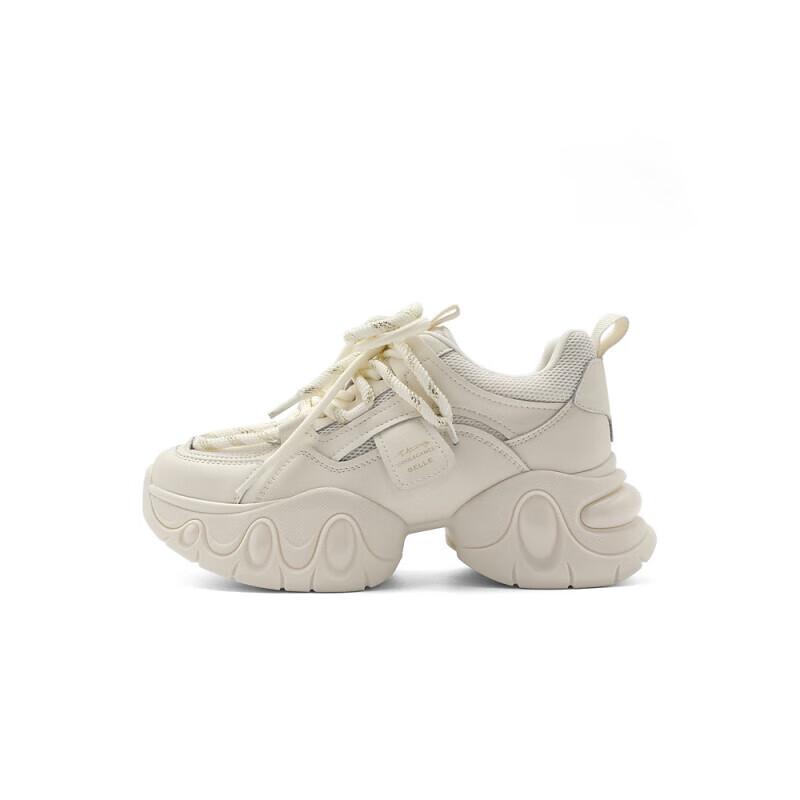 Belle Women s Thick-Soled Mesh Casual Dad Shoes B1809AM4 38