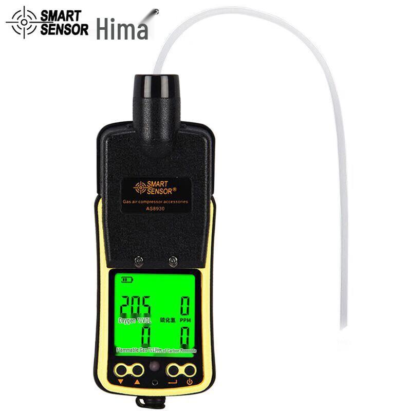 Smart Sensor AS8900 Pump-Suction 4-in-1 Gas Detector