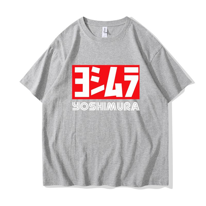 2024 Men Yoshimura Tee Shirt Classic Japanese Motorcycle Exhaust T-shirt Fashion Funny T-shirt Men Cotton Brand Teeshirt