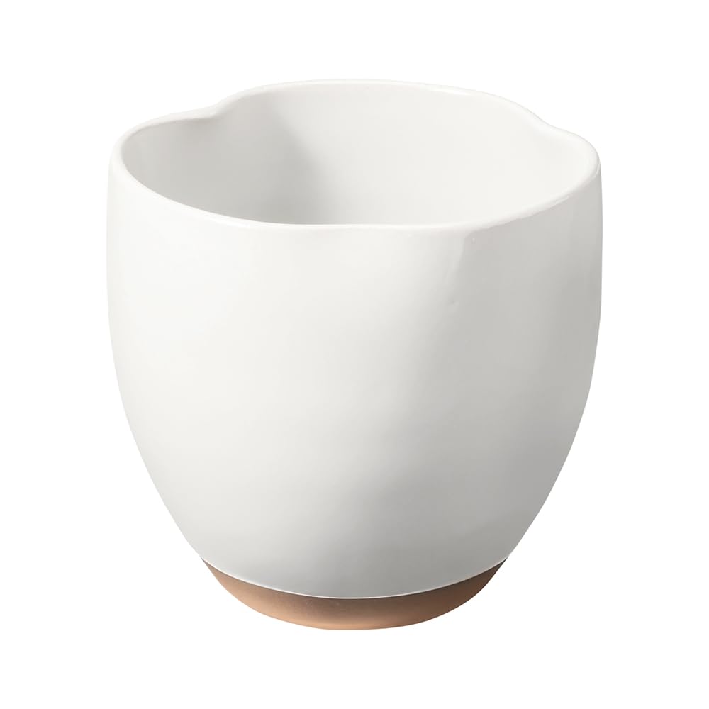 Mino Ware Red Clay Hare to Approximate Capacity Made in &NE 3-Peko Cup, Ke, White, 230ml, Japan, Ceramic, NAW-331-WH