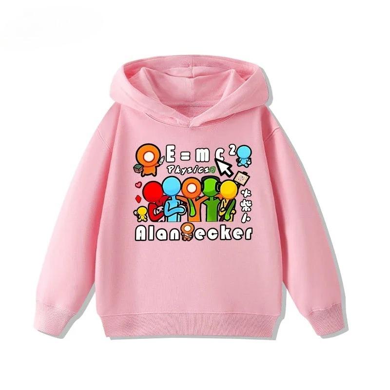 Alan Becker Stickman Hooded Sweatshirt for Boys and Girls Autumn Casual and Comfortable Warm Jacket