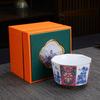 Enamel Master Cup: Exquisite High-End Octagonal Kung Fu Tea Set Souvenir