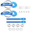 Universal Aluminum Alloy Mount Hood Pin Bonnet Lock Kit Car Tunning Lock Kit Down Hood Lock Latch Pins Vehicle Accessories HL-10