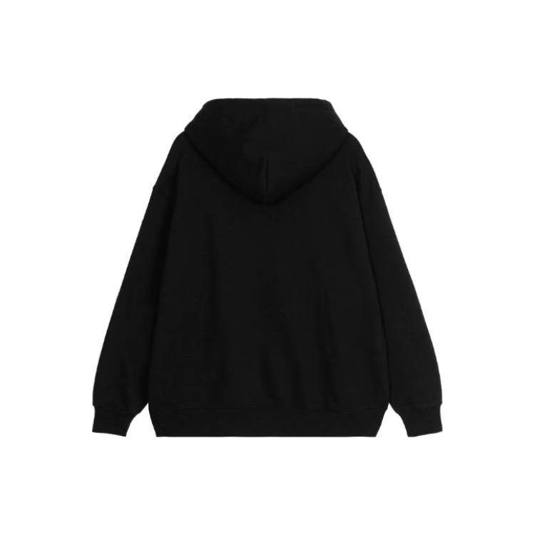 Letter Print Hooded Casual Long Sleeve Pullover Sweatshirt Men sweatshirt Black LUT006414203193-A04854