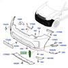 LR083062/LR083061: Vordere linke Stoßstangen-Lufteinlassgitter für Land Rover Discovery 2017-2020
