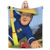 Warm BlanketKids Airplane Travel Firemans Sam Throw Blanket Flannel Bedspread For Home Decor Fluffy Sofa Bed Cover