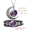 12 Zodiac Constellation Necklace Bracelet Time Gemstone Horoscope Astrology Moon Crescent Necklace for Women Men Birthday Gift Jewelry