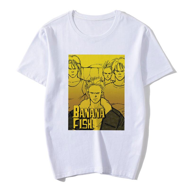 Banana Fish T Shirt Women Anime Japanese Manga T-Shirt Cartoon Graphic Tees Summer Tops Harajuku Women Fashion Tees Tshirts