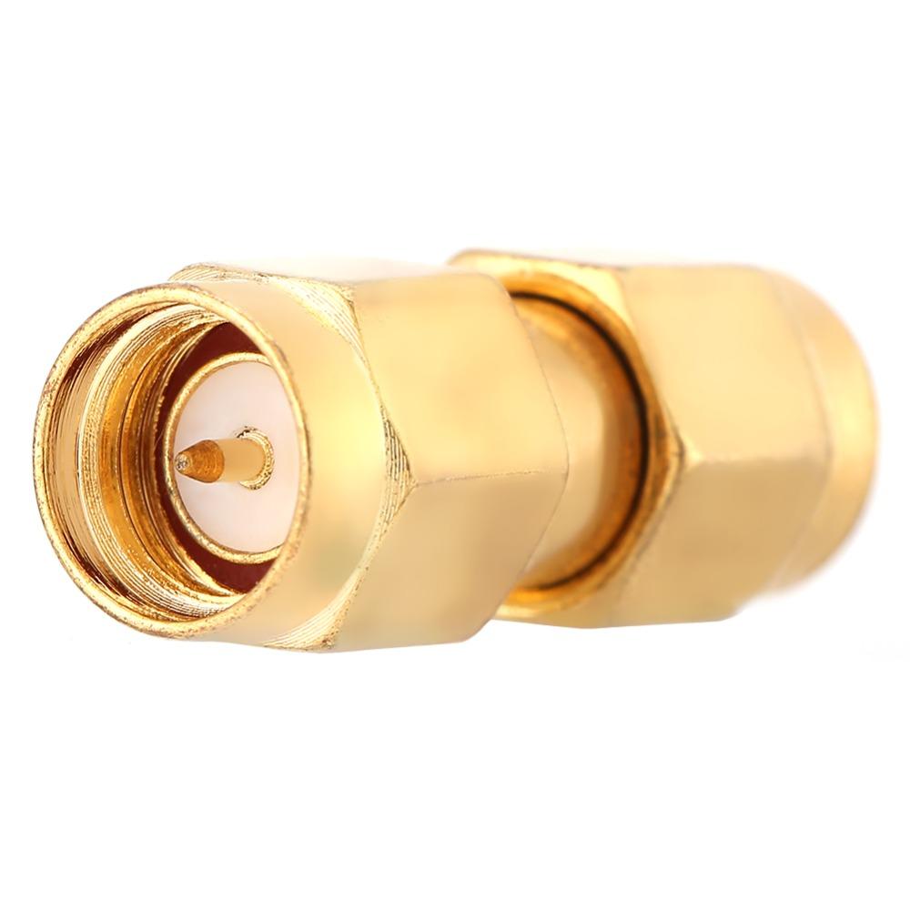 5PCS Durable Straight Plug SMA Male Connector Gold Gold Plated Coaxial Connector SMA Male Adapter Coaxial Systems