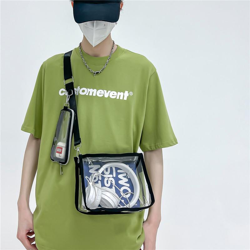 Pvc Transparent Crossbody Bag For Men Waterproof Fashion Travel Organizer