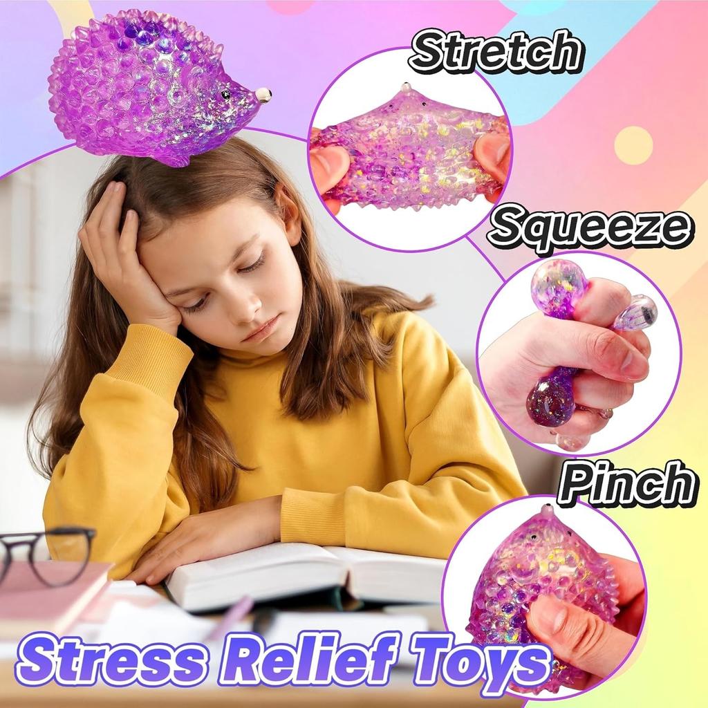 Igel Zucker Squishy Stressbälle Kawaii Squishy Spielzeug für Kinder Sensorische Quetschspielzeuge Osterkorb Füllung Mitgebsel
