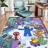 Game Rainbow Friends Pattern Rug, Indoor/Outdoor Mat, for Picnic, Gameroom, Bedroom, Office, Living Room, Home Decor Carpet, Birthday Gift