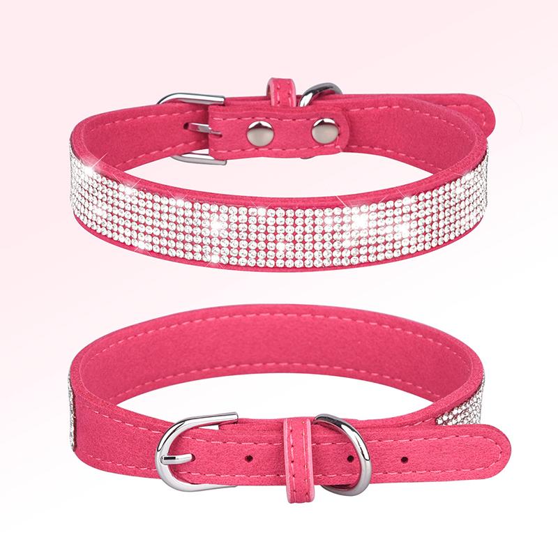 Strass-Haustierhalsband Wasserdichtes Hundehalsband Gravierbare Namensschilder Hundehalsband Haustierzubehör Anti-Verlust Abnehmbare Blume Katzenhalstuch
