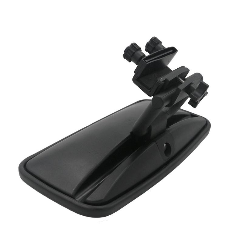 Boat Rear View Mirror Easy to Install Black Marine Mirror for Yacht Pontoon Boat Accessories