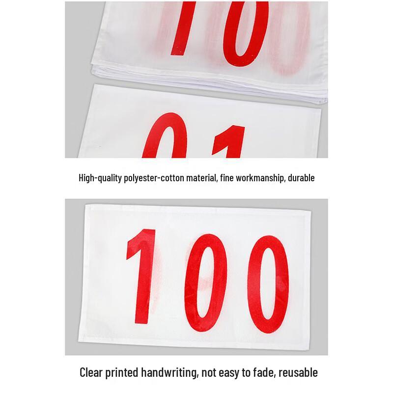 Sports Event Number Bibs Set