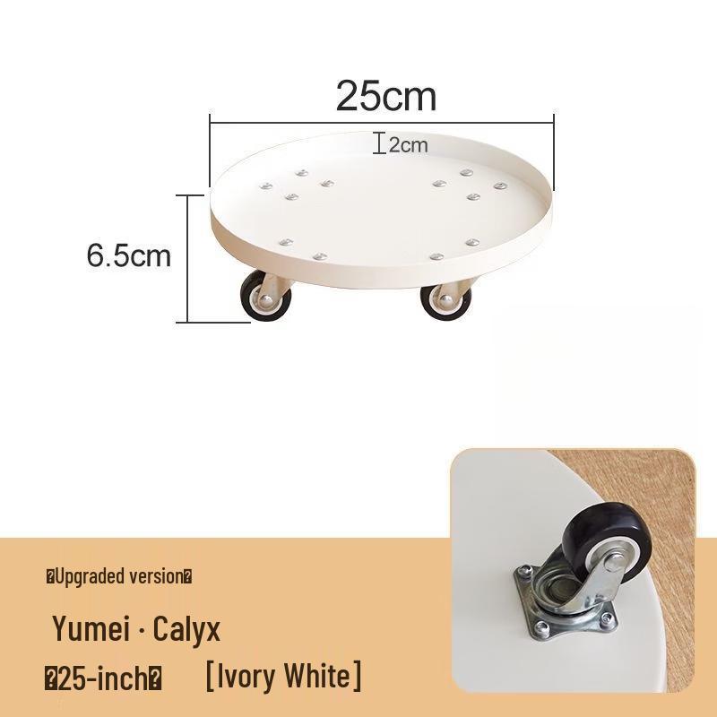 HC Mobile Flower Pot Tray with Wheels and Water Collector