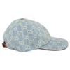 Gucci [Excellent Condition] 836224 3HBCY GG Denim Baseball Cap with Horsebit Hat L Light blueUsed