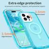 Transparent Shockproof Case For iPhone 17/16/ 15/ 14/ 13 Series Cover Compatible With MagSafe, Triple Layer Magnetic Charging, Drop-Proof Phone Case