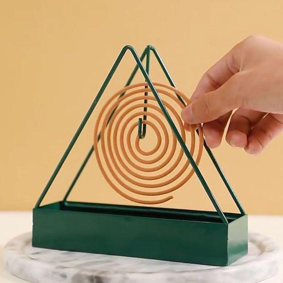 Iron Mosquito Coil Holder Wall-mounted Function Use Safe Easy To Lay-flat Mosquito Coil Stand