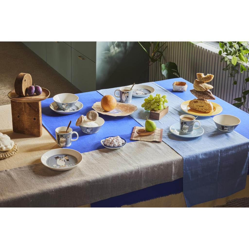 Arabia Moomin by ARABIA Classic Moomin Product Number 1066912 [Officially Imported] Bowl, 15cm, Moominpappa, Gray, Tableware,