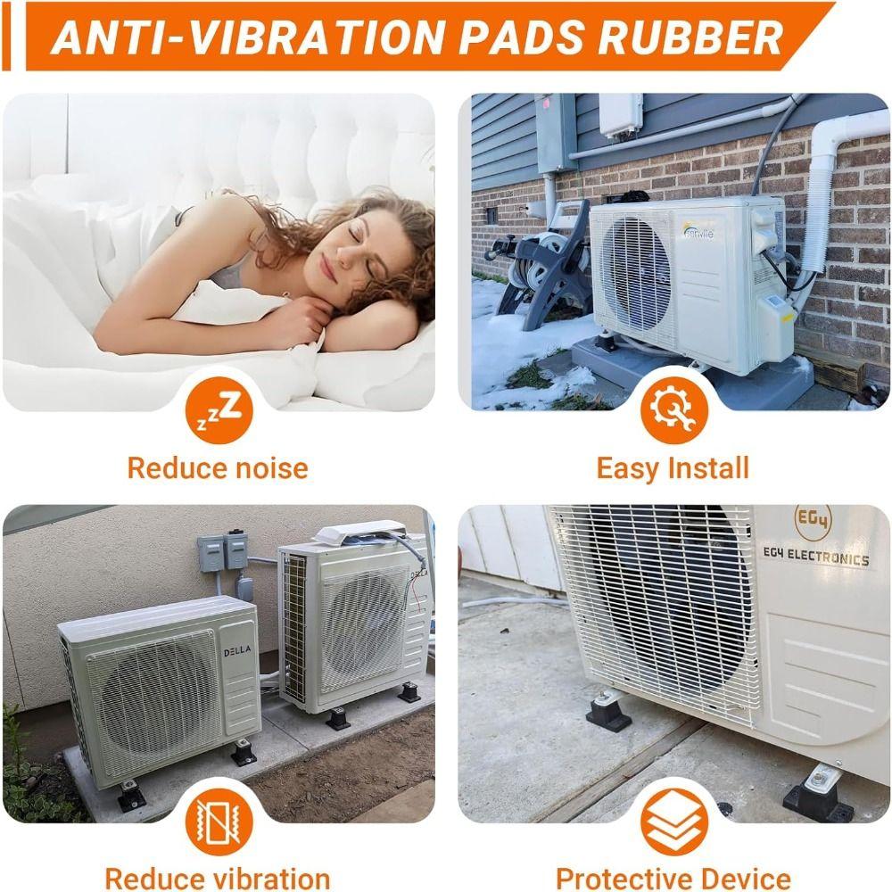 Rubber Air Conditioner Bracket Cushion Universal Vibration Isolator Anti-Vibration Isolator Pads