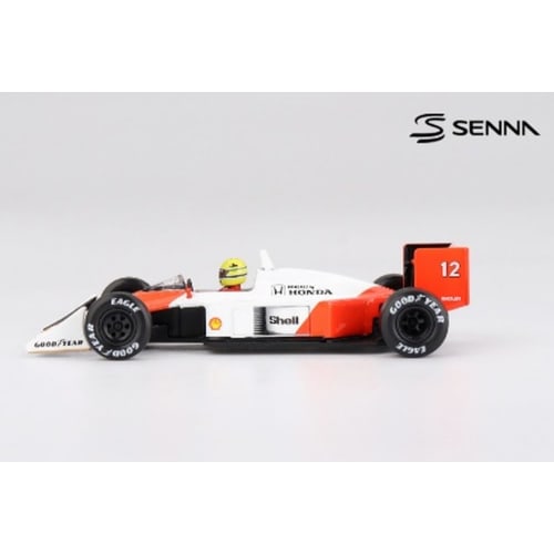 Sunrich MINI GT 1/64 McLaren MP4/4 Japanese Grand Prix 1988 Winner #12 Ayrton Senna Finished Model MGT01099-L
