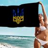 U-UkraineS Flag Beach Towel Colorful Bath Towels For Girl Microfiber Quick Dry Custom Sand Free Beach Yoga Spa Gym Pool
