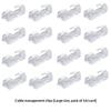20Pcs Clear Adhesive Cable Clips Strong Stickiness Easy Install For Home Office Desk Car Wire Management Storage