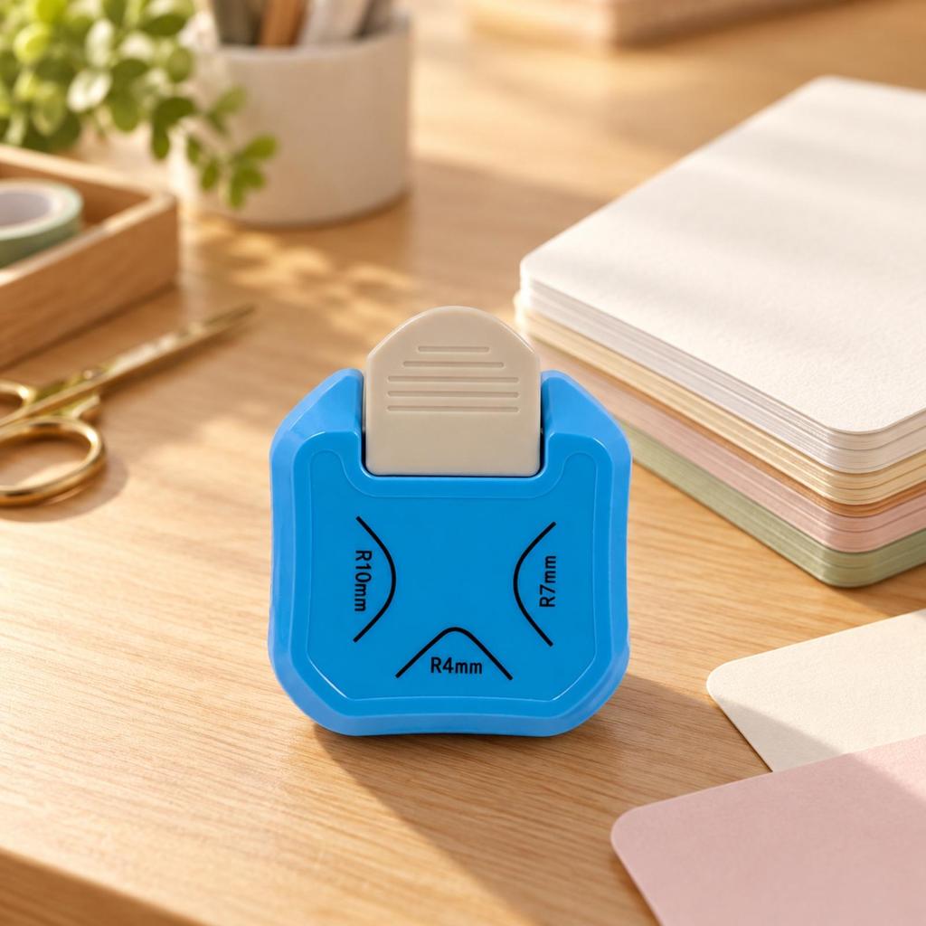 TripleFunction Corner Rounder MultiDiameter with Press Button Compact for
