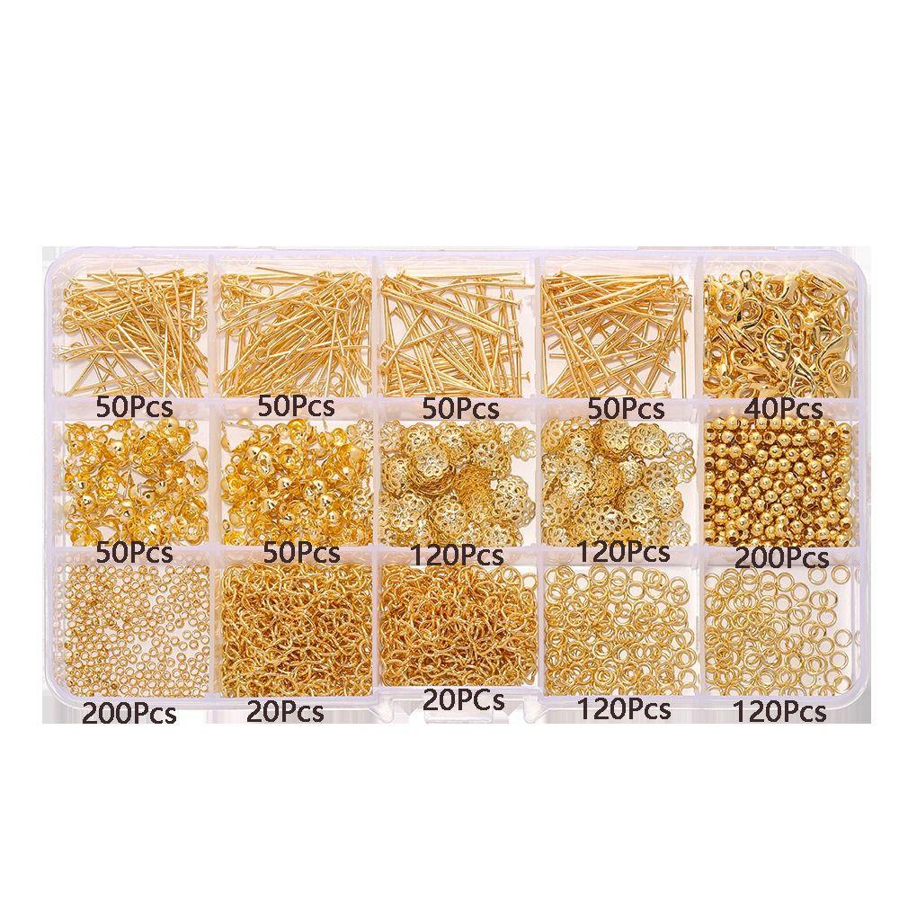 15 Grids Jewelry Findings Set DIY Bracelet Making Tools Jewelry Making Kit  Earring Making Supplies