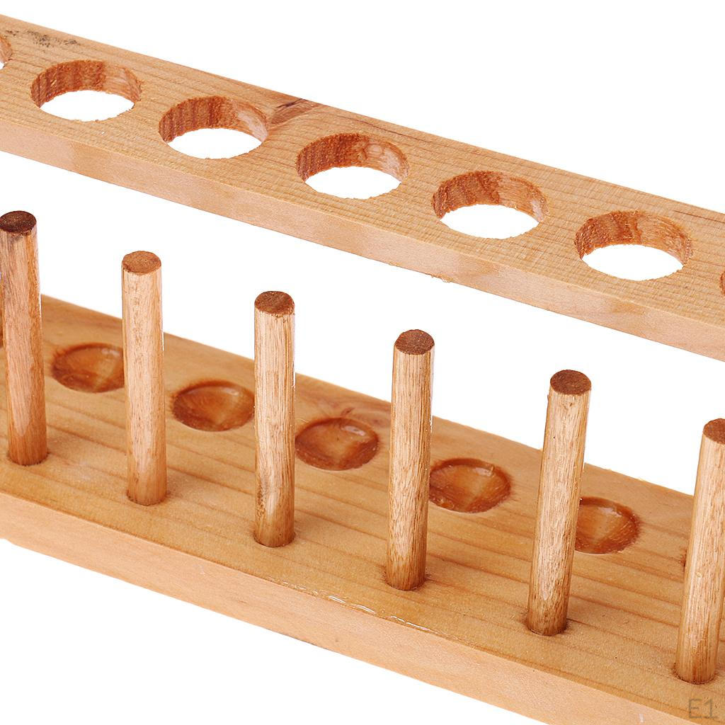 Wooden Test Pipe Bearing Holder Rack with Standing Stand