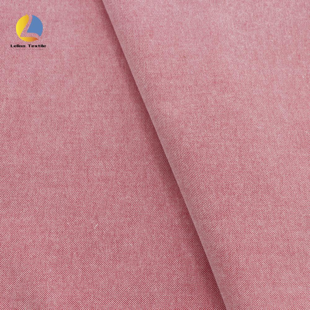 Modern Stylish Woven Plain Solid Color Cloth Fabric for Shirt Yarn Dyed Cotton Chambray Garment Fabric for Dresses