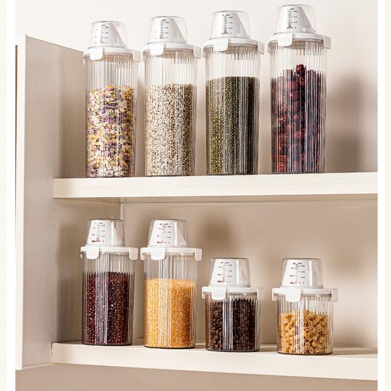 Hermetyczne pojemniki do przechowywania żywności z pokrywką Dozownik do płatków śniadaniowych Organizer do spiżarni Pojemniki na płatki śniadaniowe Pudełko do przechowywania żywności Organizer kuchenny