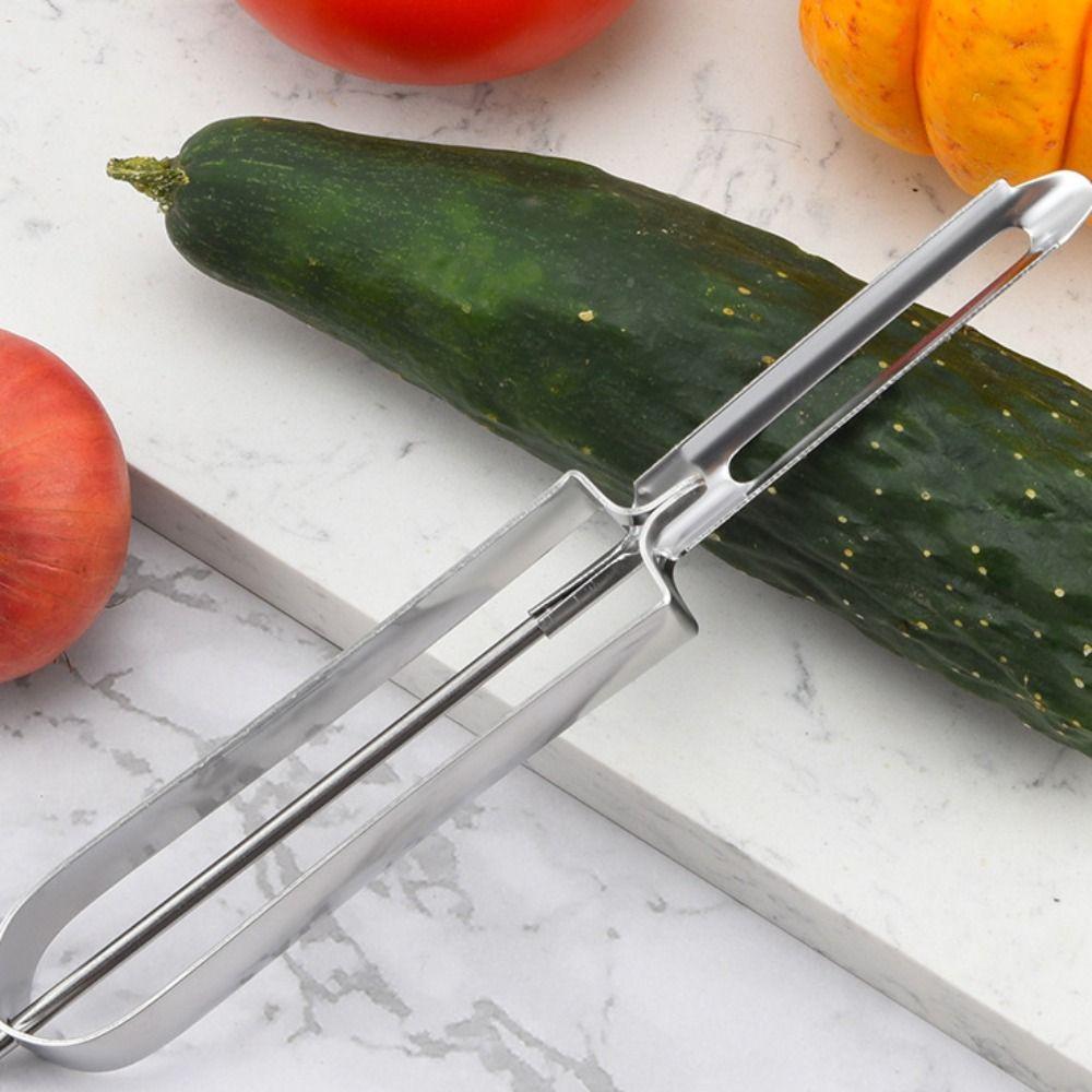 Scharfer Obstschäler Edelstahl Kartoffelschäler Vielseitige Gemüsereibe Küchenschälwerkzeug