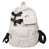 2026New Korean Style Backpack Commuting Versatile Female College Students High Beauty Backpack Bow Backpack Cute Casual Corduroy