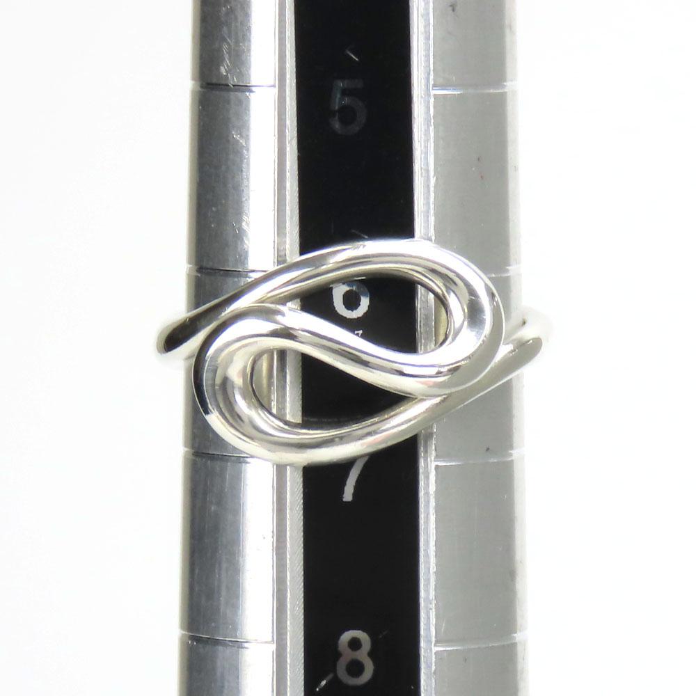 Used TIFFANY&Co. Ring Open Wave EU#46.5 Silver925 2.4g Silver