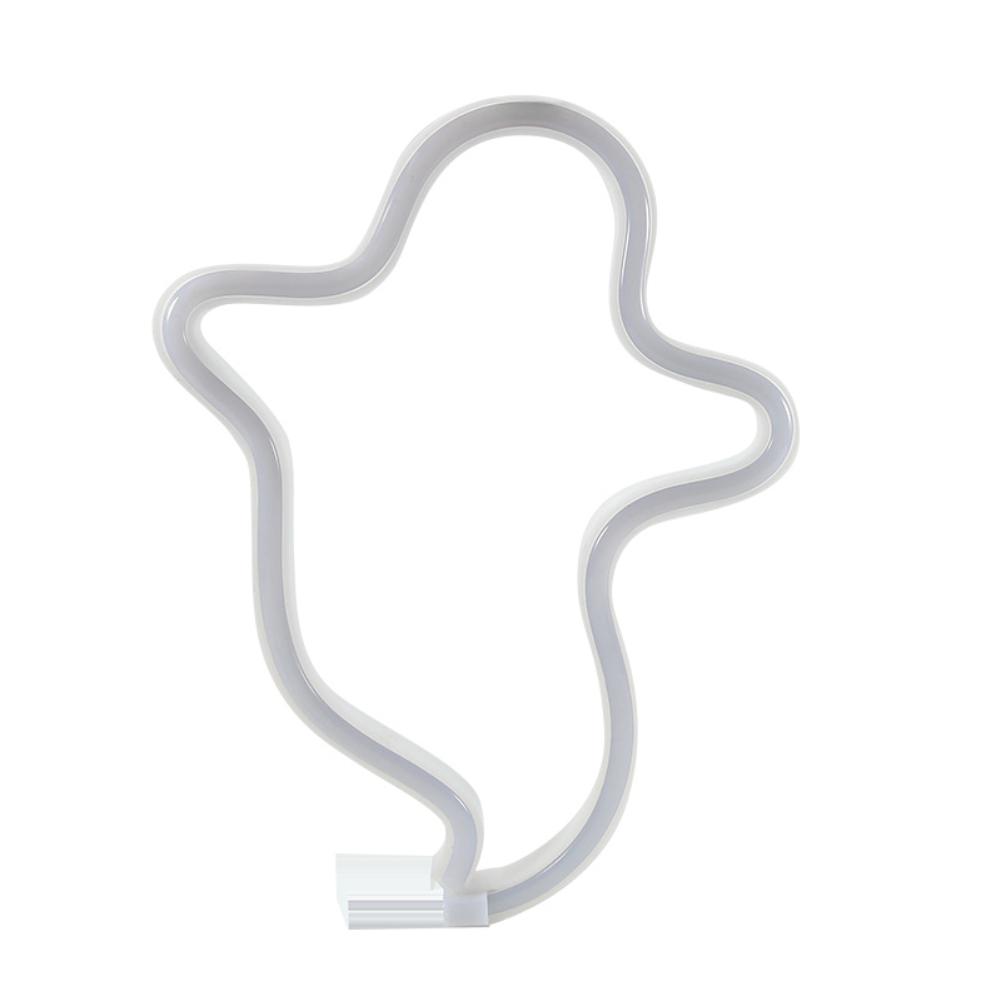 Halloween Ghost LED Lamp Indoor Night Battery Or USB Neon Signs Festival Decoration Lights