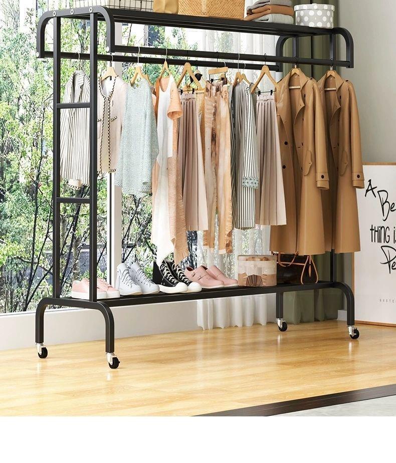 Vertical Clothes Drying & Coat Rack for Balcony or Bedroom