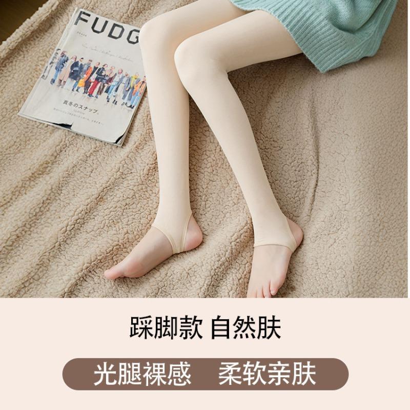 

Осень и зима колготки с имитацией голых ног нейлоновый бархат утолщенные леггинсы женские термоштаны верхняя одежда шаговые интегрированные брюки 50g (velvet)