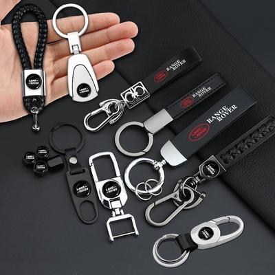 Car Key Chain Key Ring Key Lanyard Car Emblem Styling for SVR Discovery Velar Evoque Freelander Range Rover L322 Car Accessories