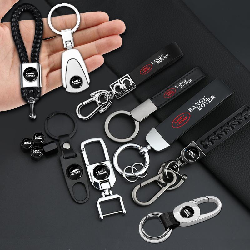 Neuer Auto-Schlüsselanhänger Schlüsselring Schlüsselband Autoemblem Styling für Land Rover SVR Discovery Velar Evoque Freelander Range Rover L322 Autozubehör