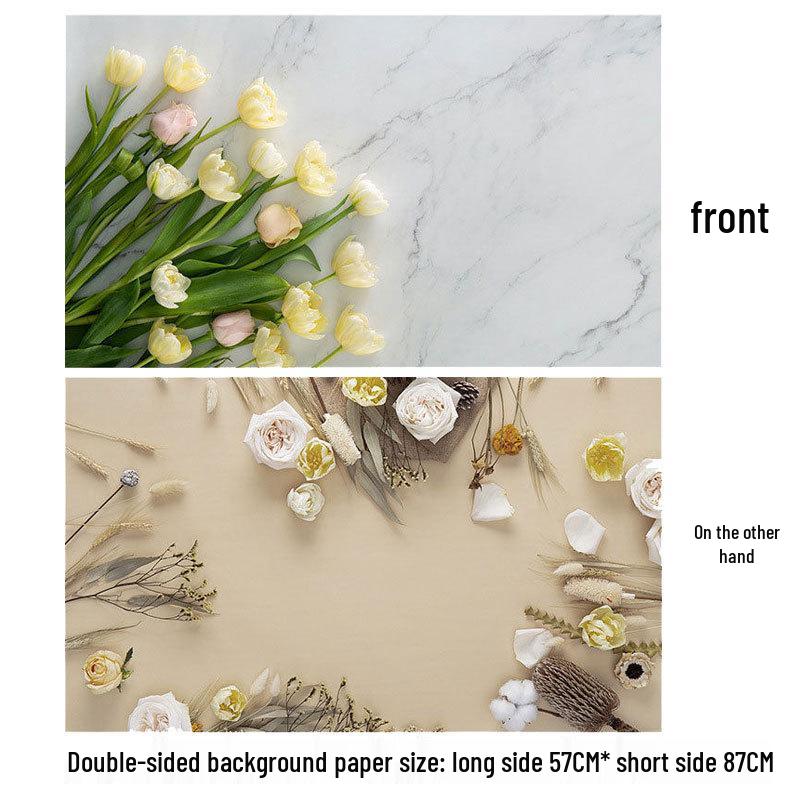Double-Sided 3D Photo Backdrop for Food Photography and Still Life Props