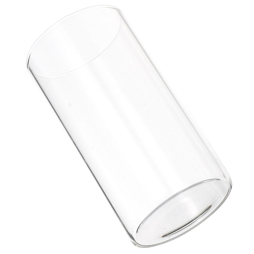 Glass Cup Clear Cylinder Holder for Pillar Candles Windproof Glass Shade Home Wedding Party Decor Decoration